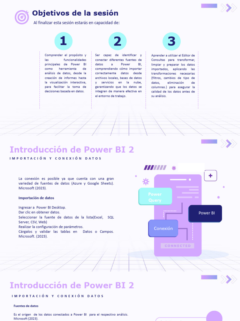 Introducción a Power BI 2: Conexiones y Datos | PDF | Mi sql | Microsoft