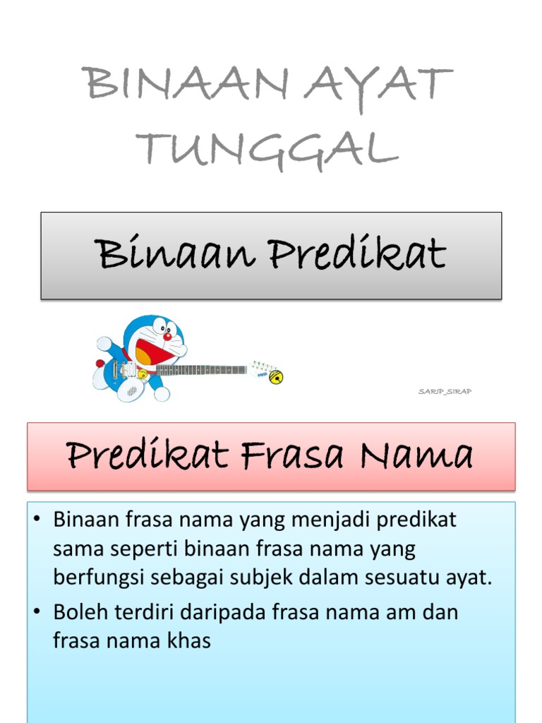 Binaan Predikat | PDF