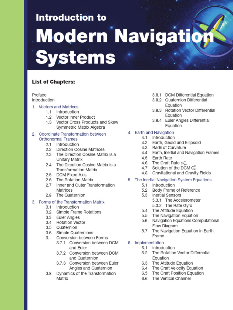 Modern Navigation Systems Overview | PDF | Inertial Navigation System ...