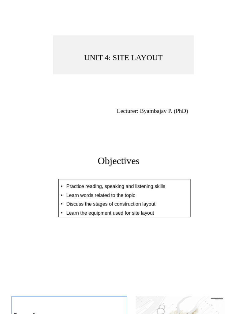 Site Layout Essentials for Construction | PDF