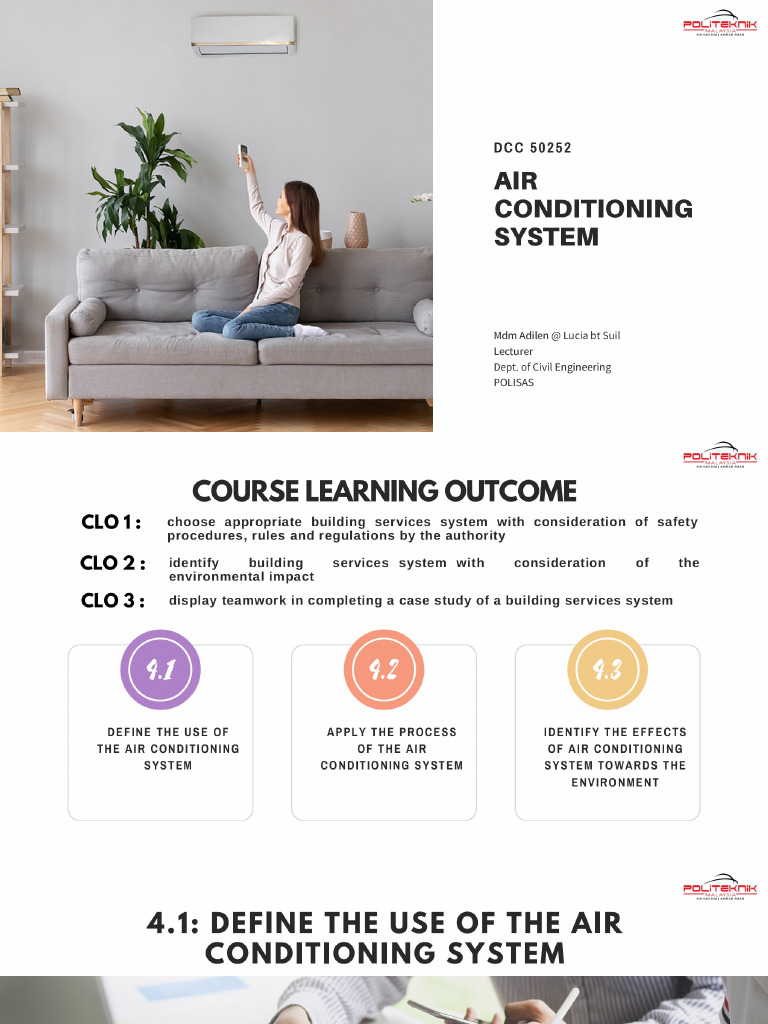 Chapter 4 Building Services (Air Conditioning System) | PDF