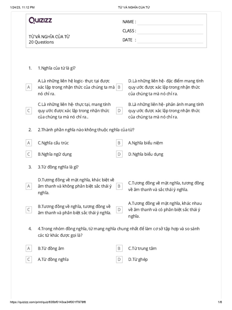 20 Questions: Name: Class: Date | PDF
