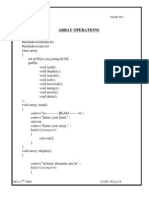 Array Operations