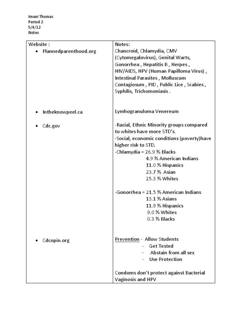 Understanding STDs and Prevention Strategies | PDF