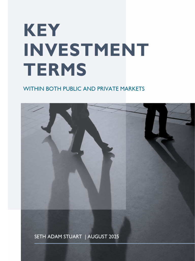 Key Investment Terms Explained | PDF | Investment Fund | Securities ...