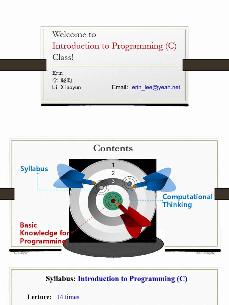 Introduction to Programming in C | PDF | Computer Science | Computer ...