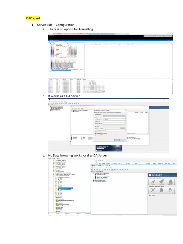 OPC Tunneling Solutions Overview | PDF | Client–Server Model | Server ...
