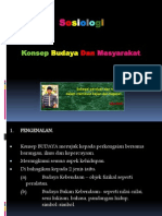 Konsep Budaya Dan Masyarakat