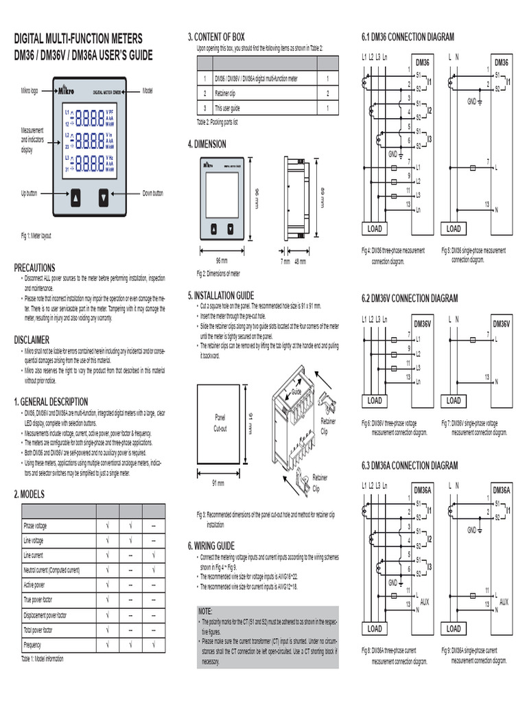 DM36 36V 36A UserManual | PDF | Power Supply | Electric Power