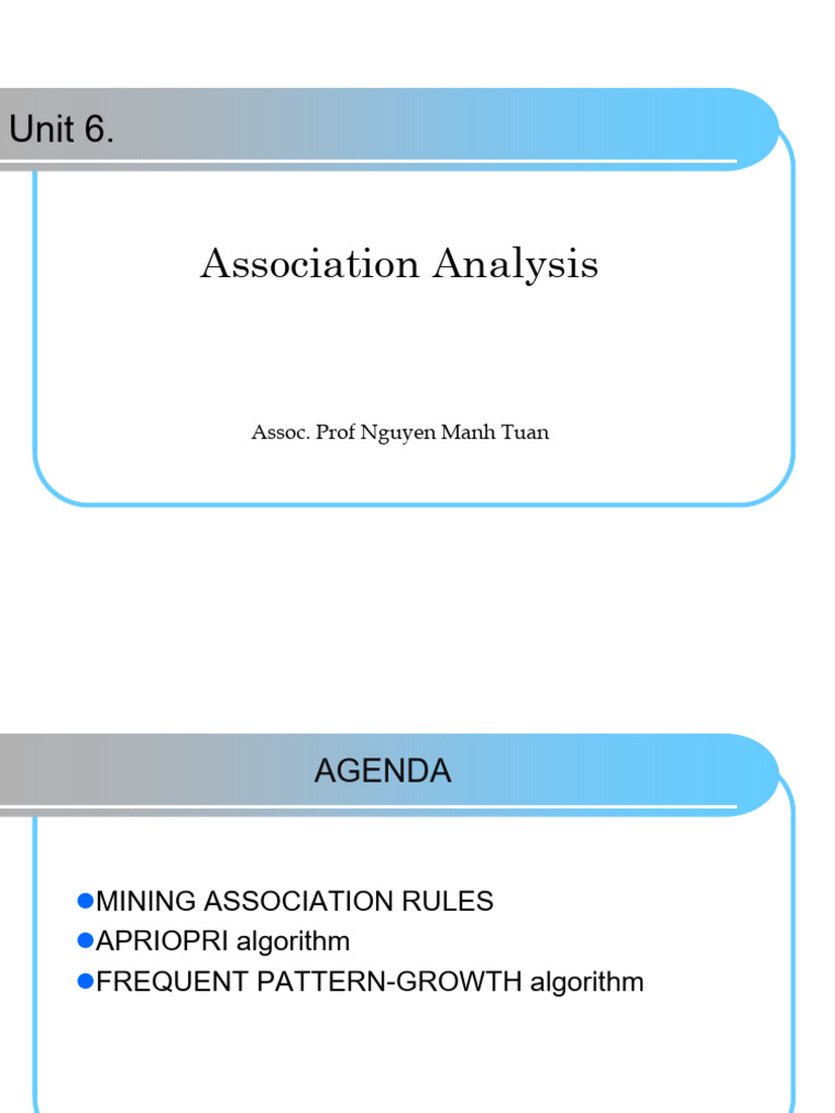 Mining Association Rules with APRIORI | PDF | Applied Mathematics ...