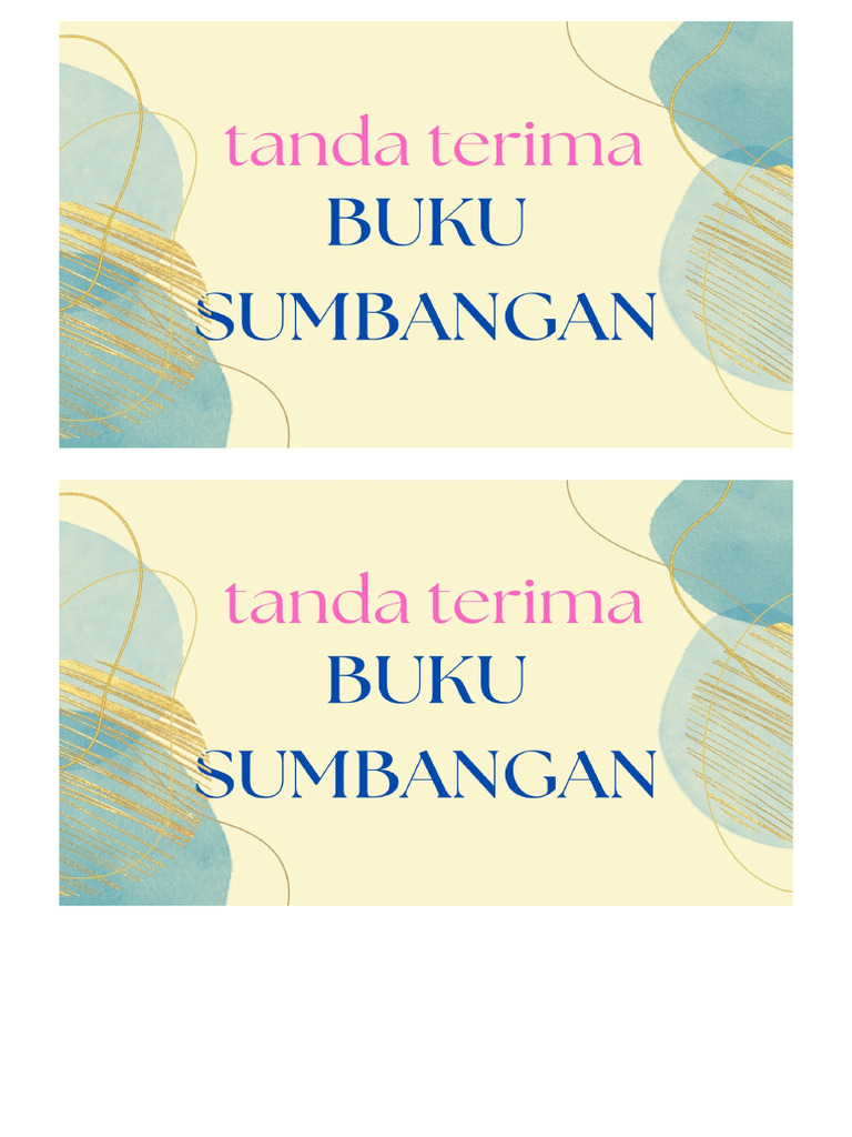 Label Sumbangan Besar | PDF