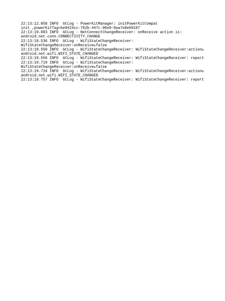 Android Connectivity Change Log | PDF