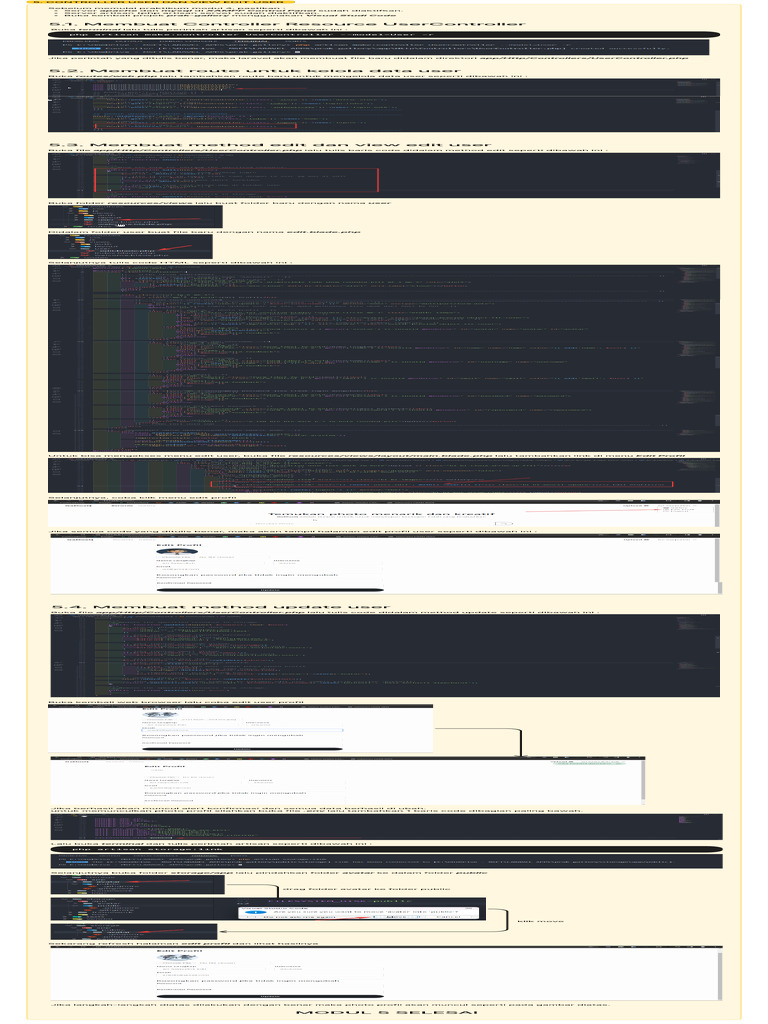 Modul 5 Gallery - Controller User Dan View Edit User | PDF