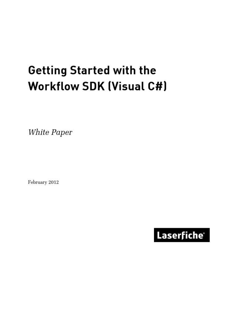 Workflow SDK Guide for Visual C# | PDF | C Sharp (Programming Language ...