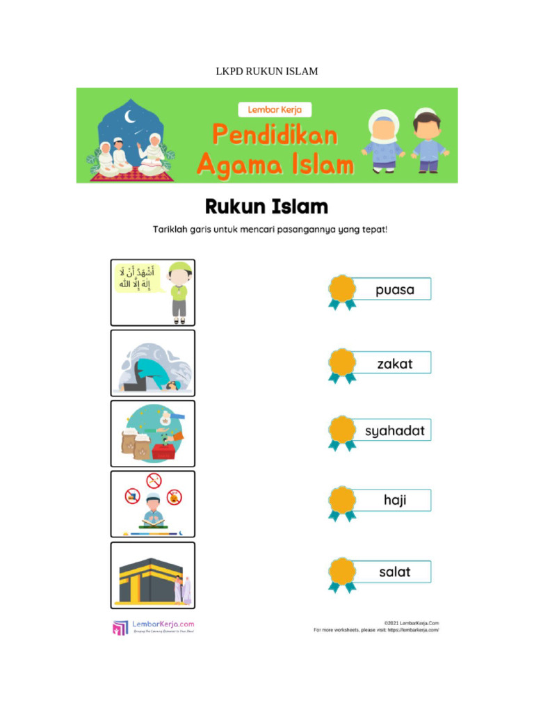 LKPD Rukun Islam PJBL | PDF