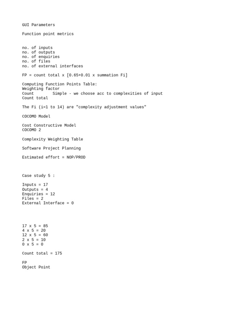 GUI Parameters 18th Sep 2025 | PDF