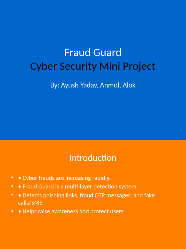 Fraud Guard Colorful Presentation | PDF