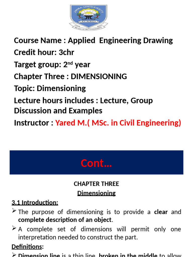 Dimensioning Techniques in Engineering Drawing | PDF | Circle | Triangle