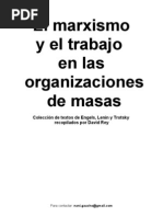 El Marxismo y El Trabajo en Las Organizaciones de Masas (Textos de Engels, Lenin y Trotsky)