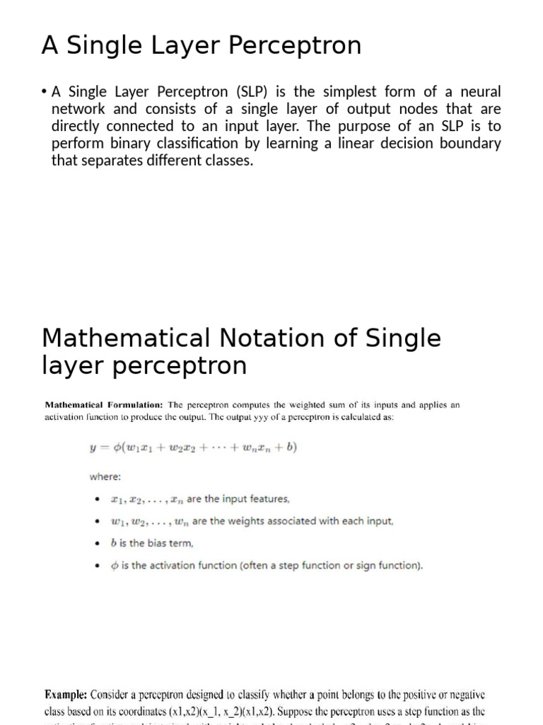 Single Layer Perceptron for Adaptive Filtering | PDF
