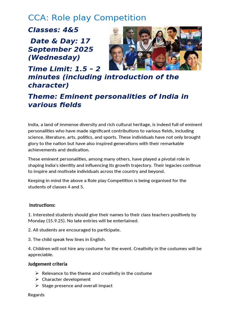 CCA- Class 4,5- 17.9.25 | PDF