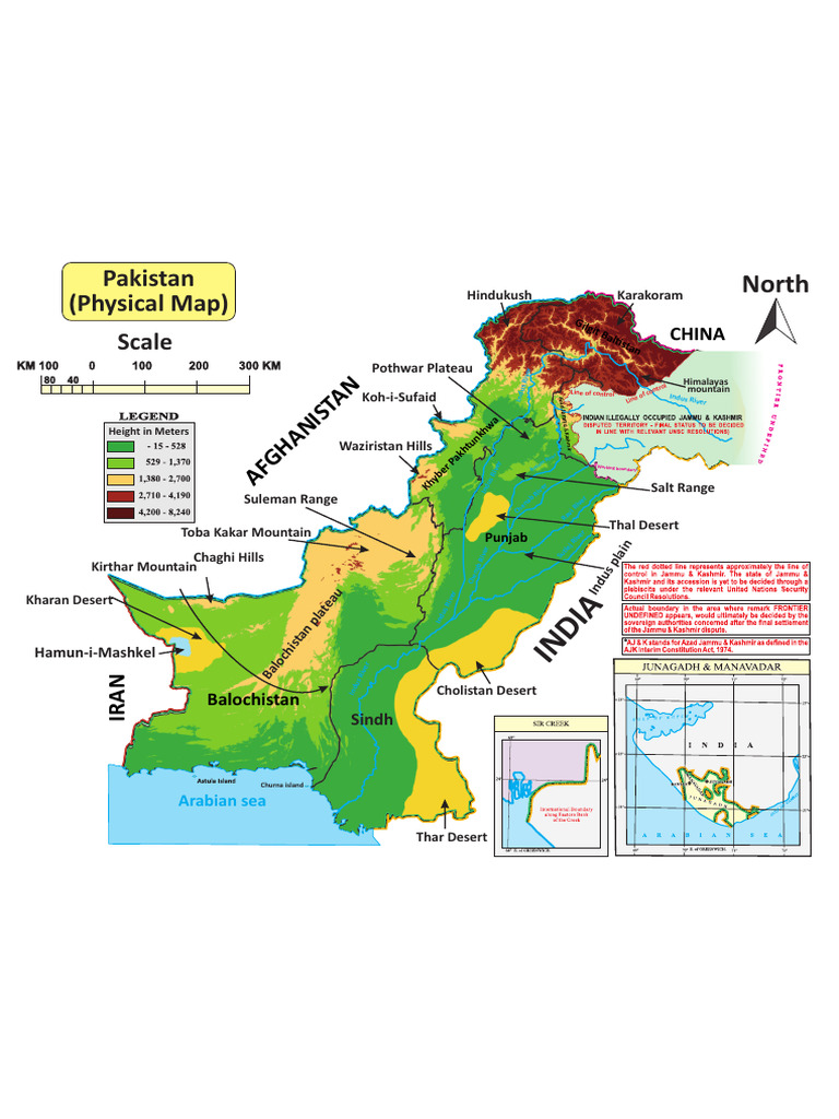 Physical Features of Pakistan's Landscape | PDF