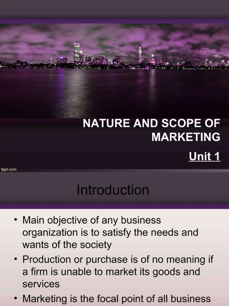 04 Nature & Scope of Marketing | PDF