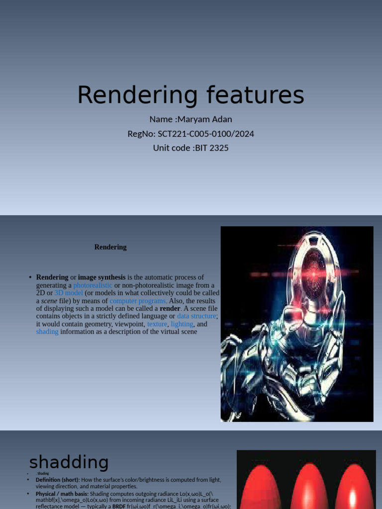 Rendering Techniques in Computer Graphics | PDF | Texture Mapping ...