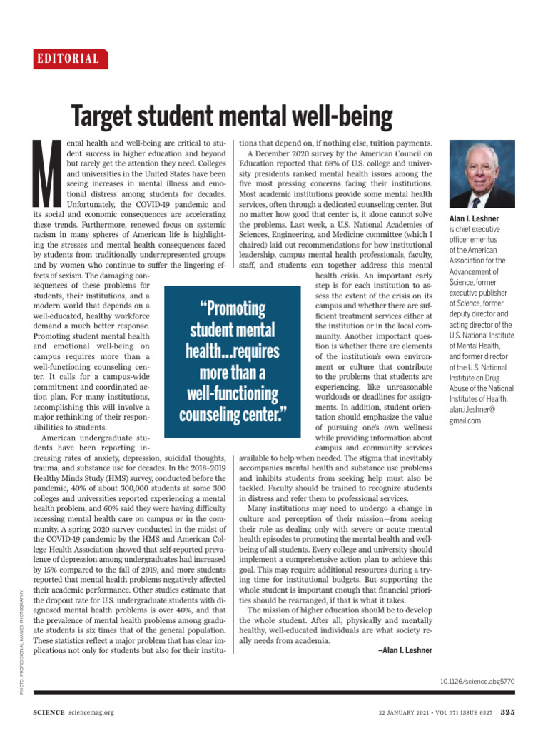 Enhancing Student Mental Health Support | PDF | Mental Health ...