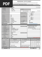 PDS Form Sample with Answers | PDF | Government