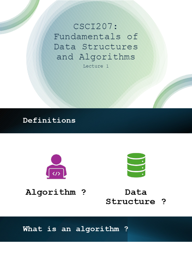 Lecture 1 | PDF | Algorithms | C++
