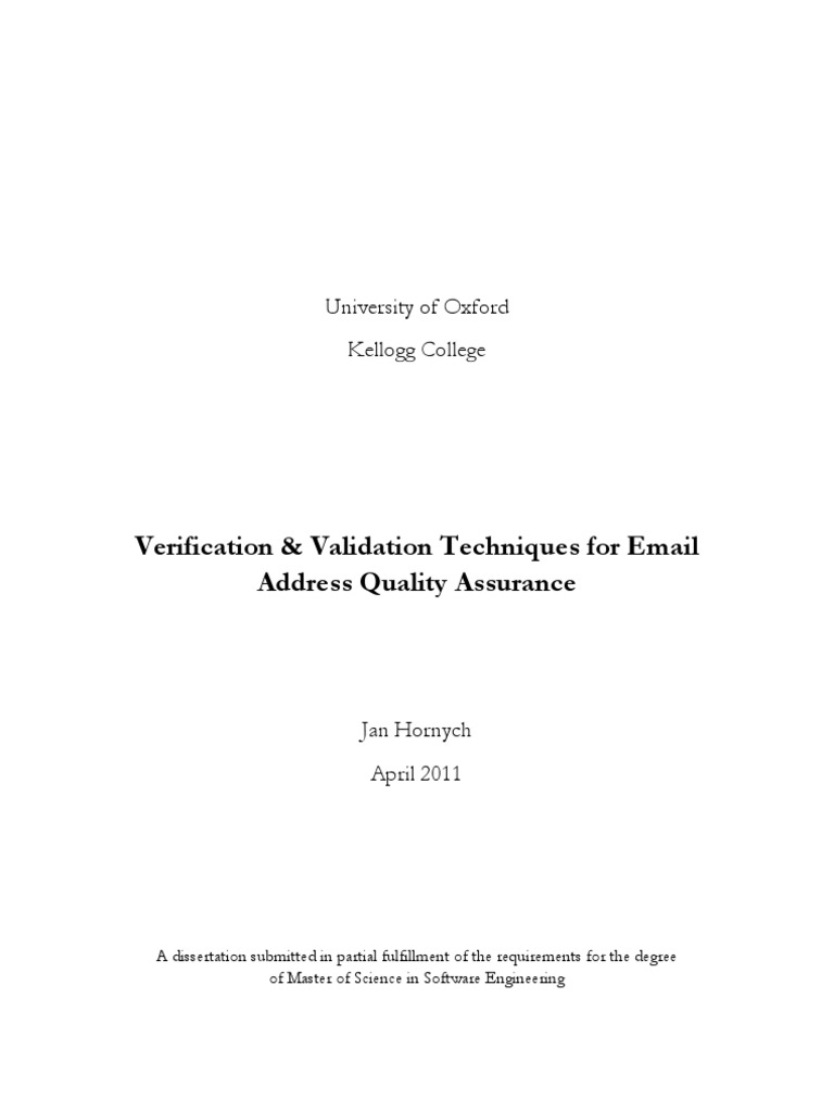 Email Address Quality Assurance Techniques | PDF | Data Quality | Email