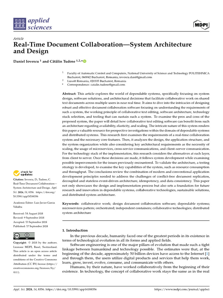 Applsci-14-08356 RP5 | PDF | Client–Server Model | Scalability