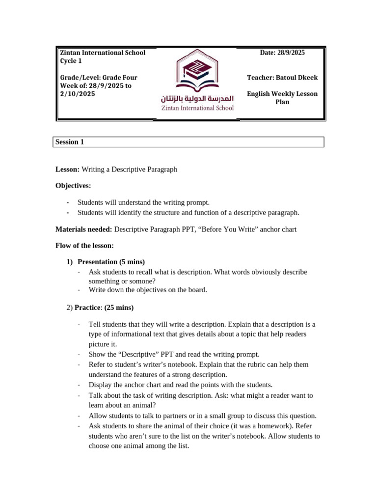 Gr4 WLP 5 - English - 28 Sep - 2 Oct | PDF | Subject (Grammar) | Narration