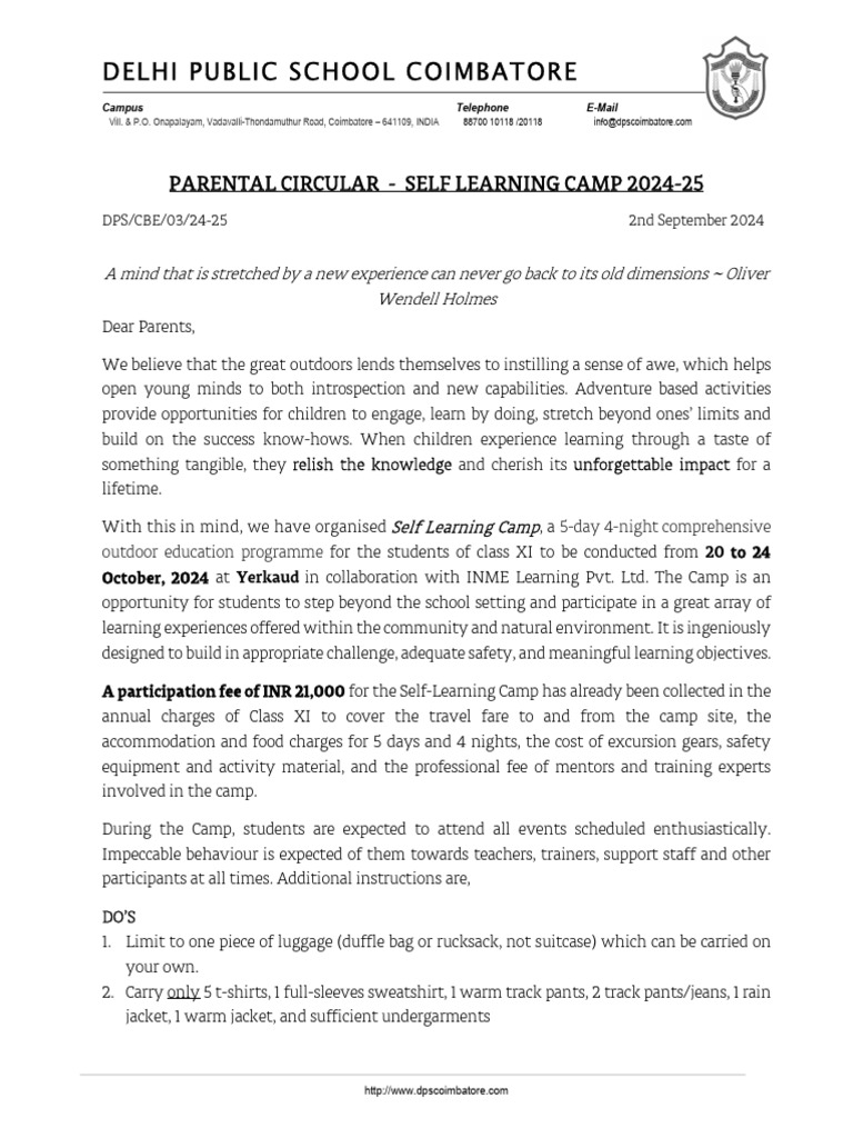 04 SLC Circular and Consent Form | PDF