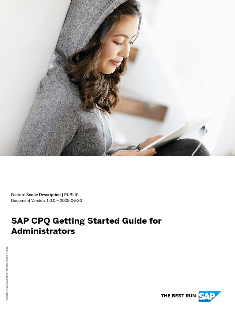 SAP CPQ Getting Started Guide For Administrators: Feature Scope ...