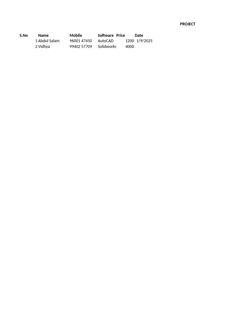 Project | PDF