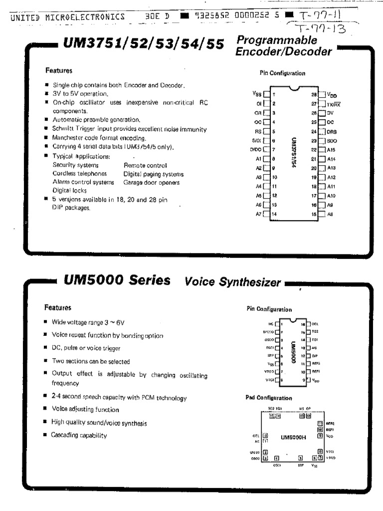 UM3752 Umc | PDF