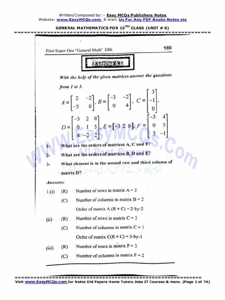 General Mathematics 10th Chapter 6 | PDF