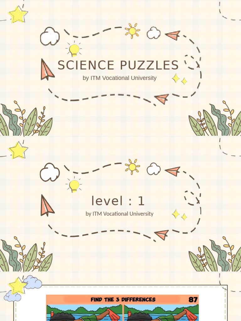 Science Puzzles for Level 1-3 | PDF