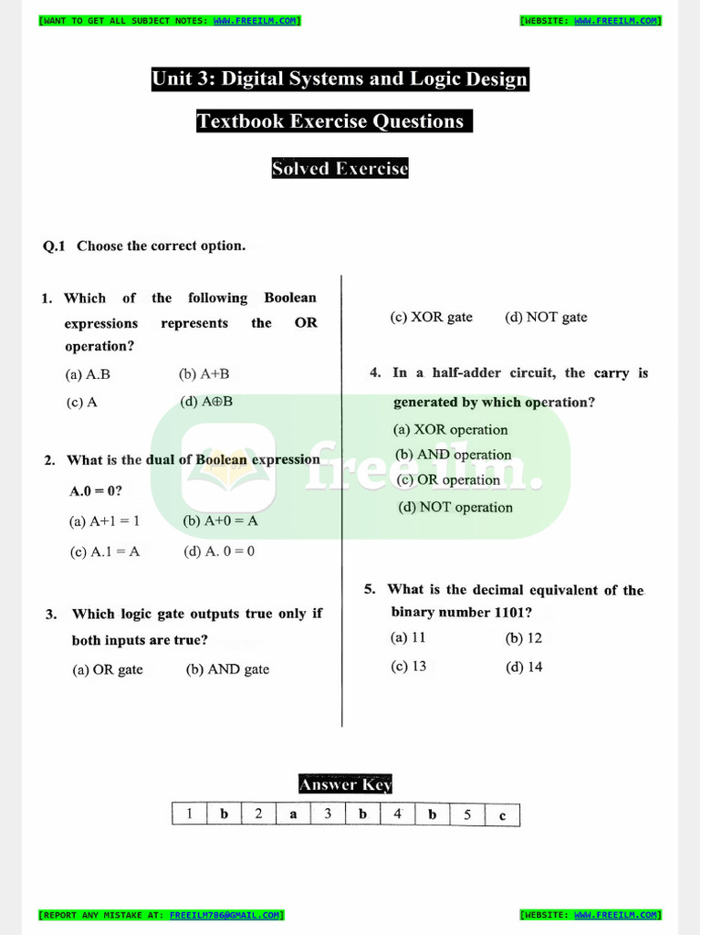 9th Computer New Ch3 Exercise | PDF