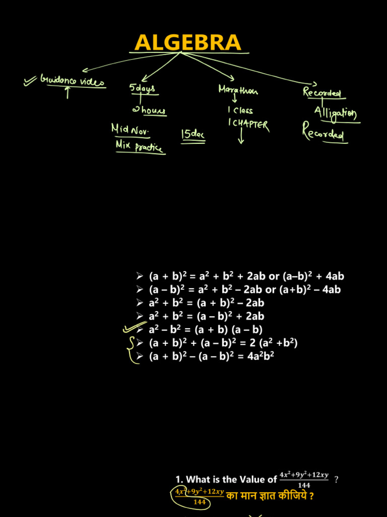 Algebra 01 | PDF