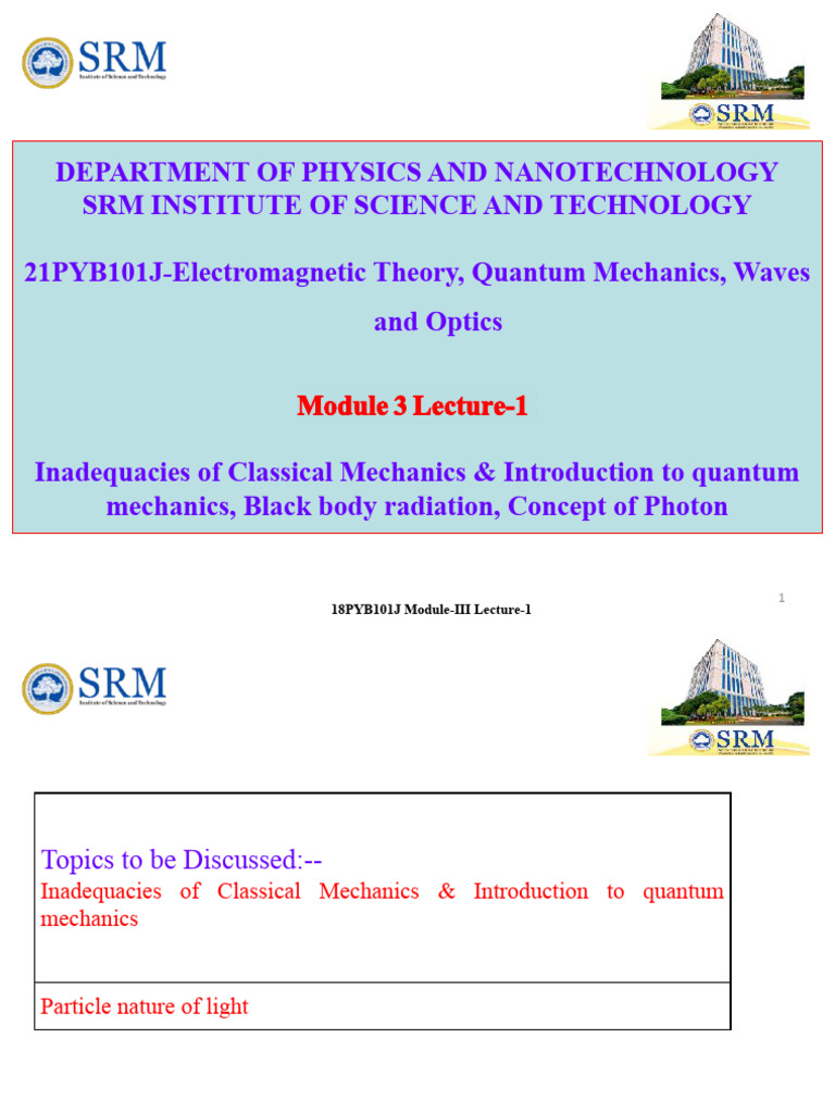 Quantum Mechanics: Photon Concept Explained | PDF | Photoelectric ...
