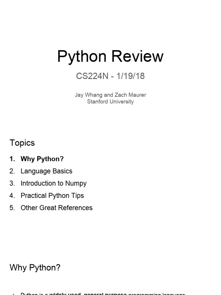 python-review_copy | PDF | Matrix (Mathematics) | Python (Programming ...
