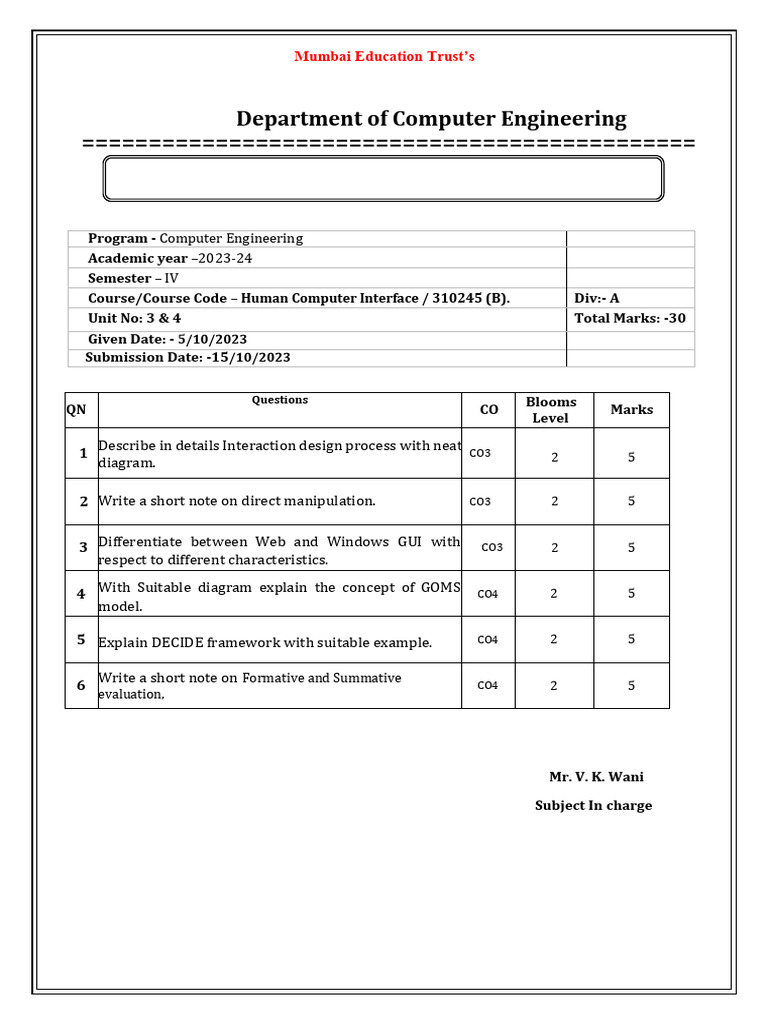 Assignment 1 2 | PDF | Human–Computer Interaction | Software Engineering
