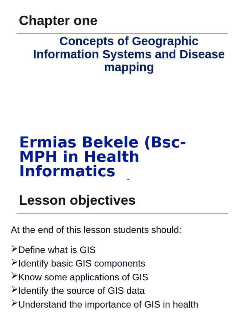 GIS Concepts for Disease Mapping | PDF | Geographic Information System ...