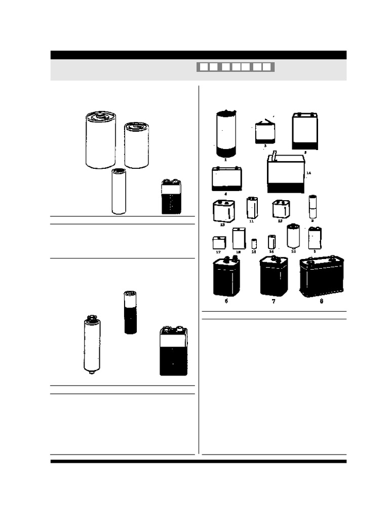 Comprehensive Battery Specifications Guide | PDF | Insulator ...