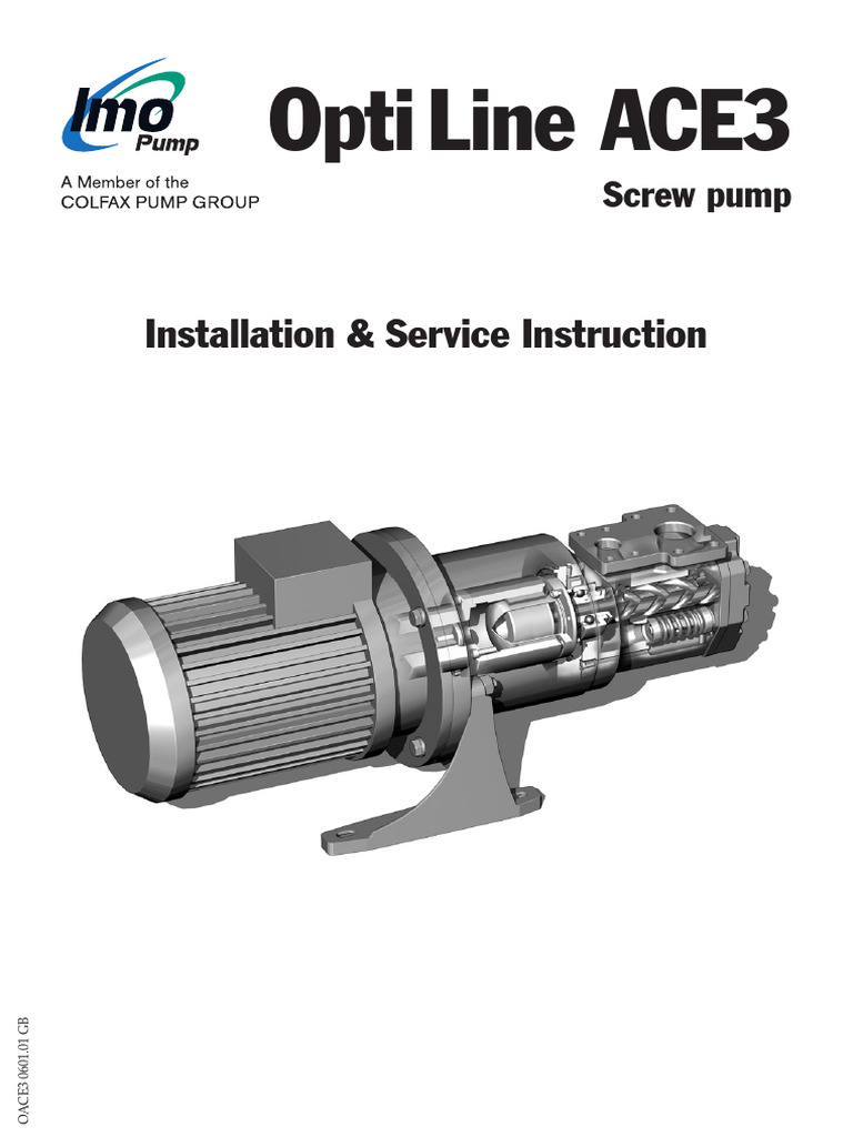 Opti Line ACE3 Screw Pump Guide | PDF | Pump | Valve
