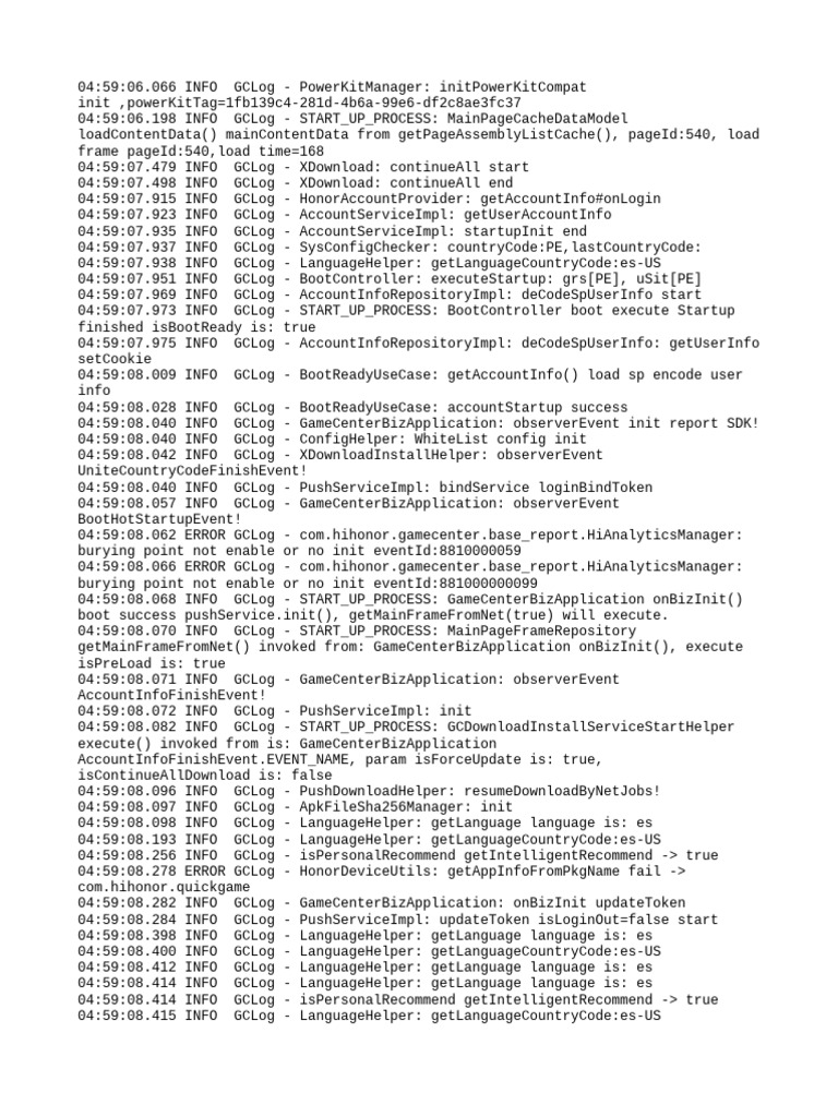 GameCenter Startup Log Analysis | PDF | Wide Area Network | World Wide ...