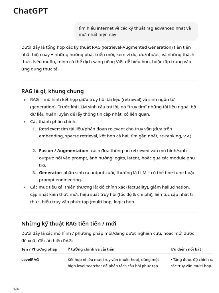 Newest RAG Techniques | PDF
